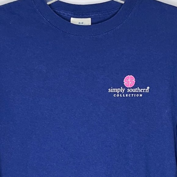 Simply Southern “Look at the Stars” 100% Cotton LS Tee - Dark Blue - M - Picture 3 of 8